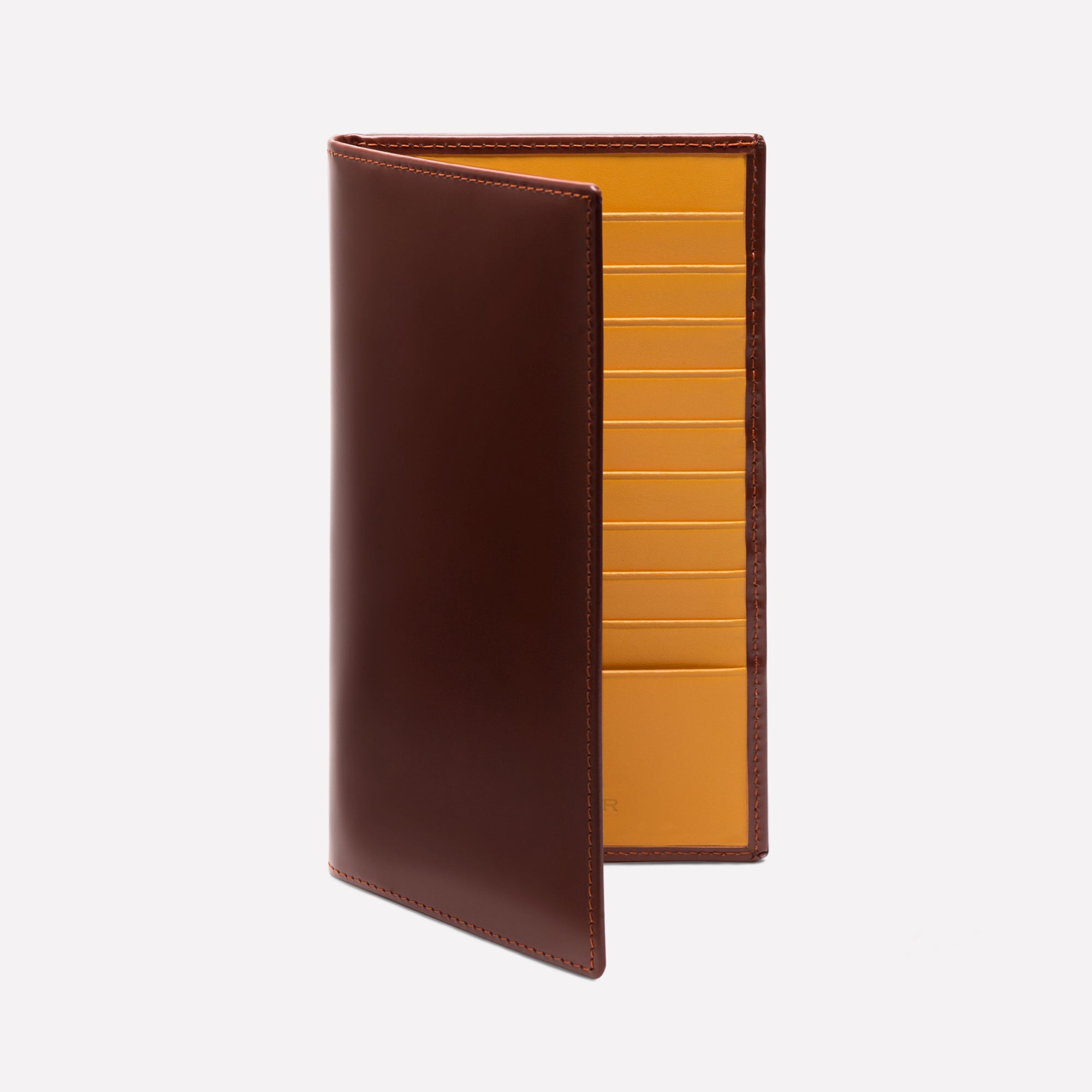 Handmade Leather Bridle Hide Coat Wallet with 20 C/C