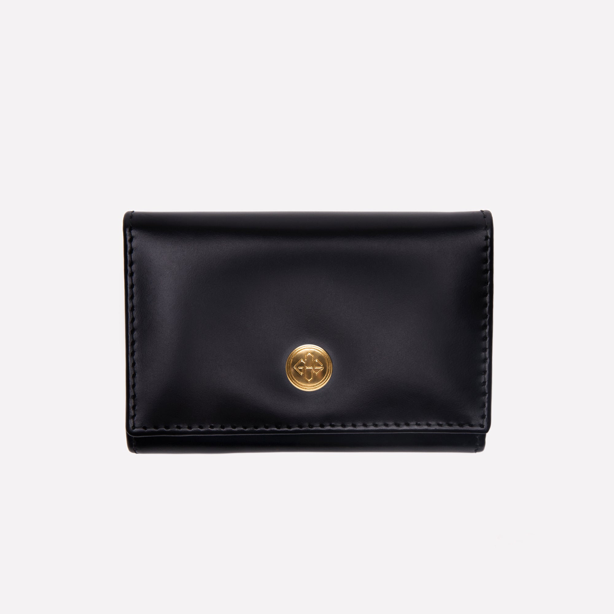 Handmade Leather Bridle Hide Coin Purse with Card Pocket
