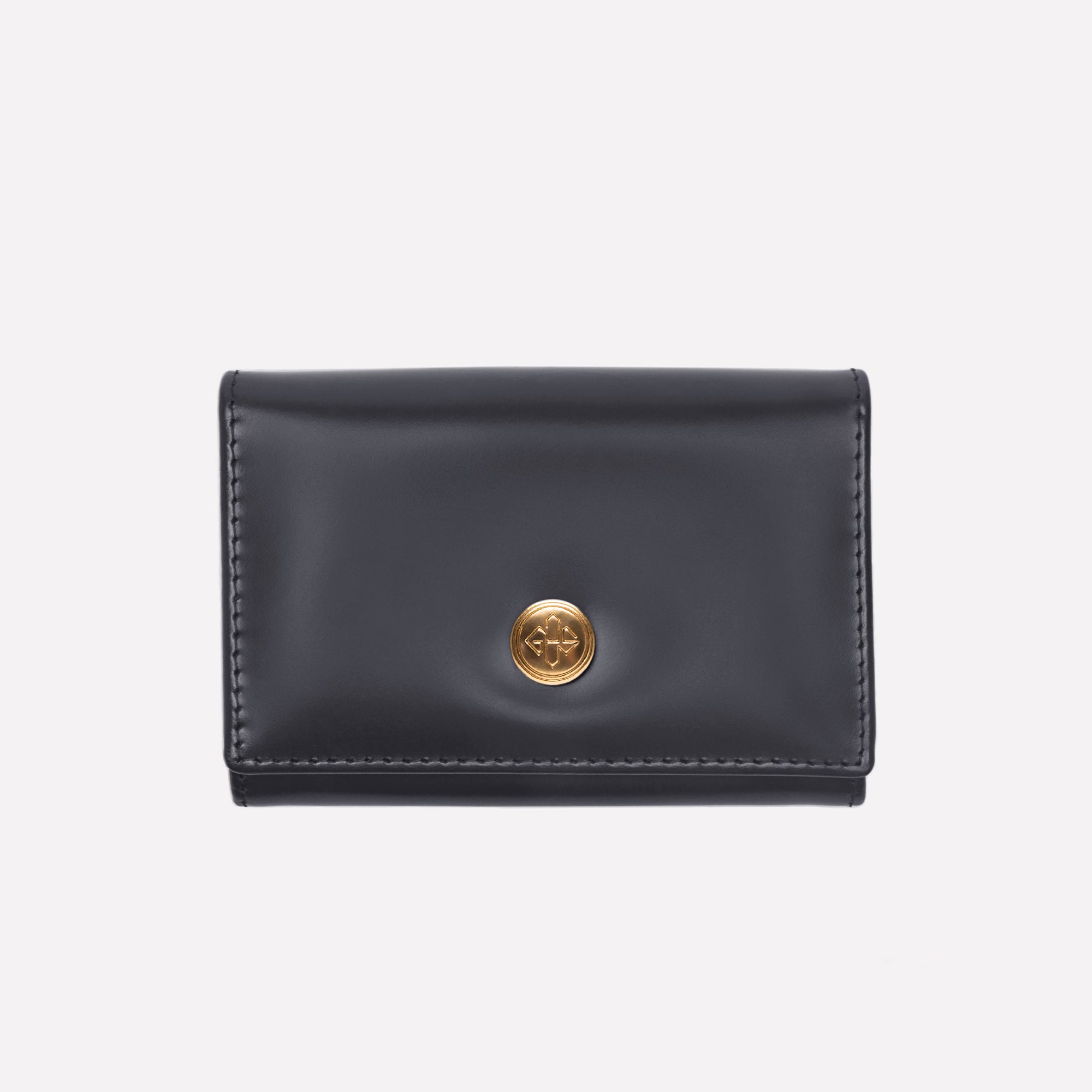 Handmade Leather Bridle Hide Coin Purse with Card Pocket