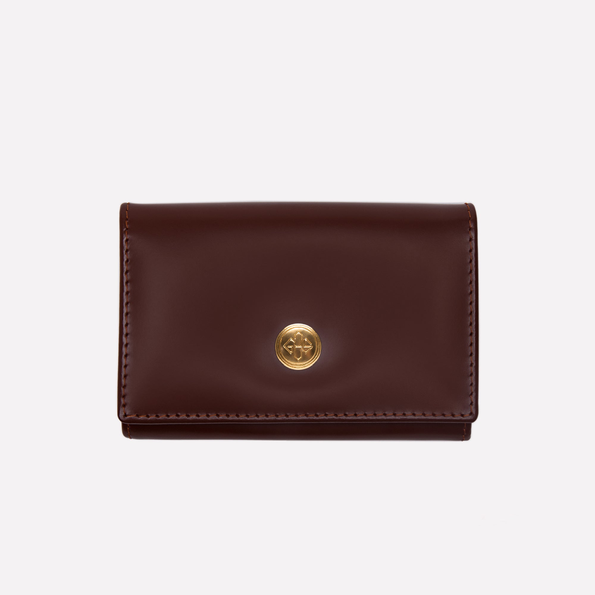 Handmade Leather Bridle Hide Coin Purse with Card Pocket