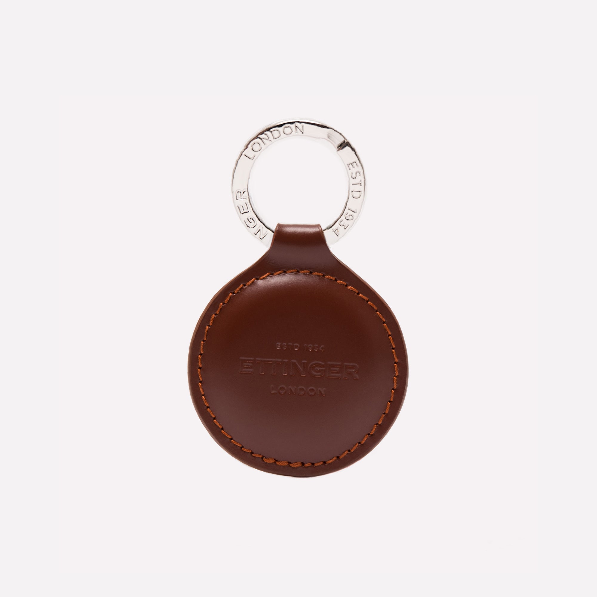 Handmade Leather Bridle Hide Round Key Fob