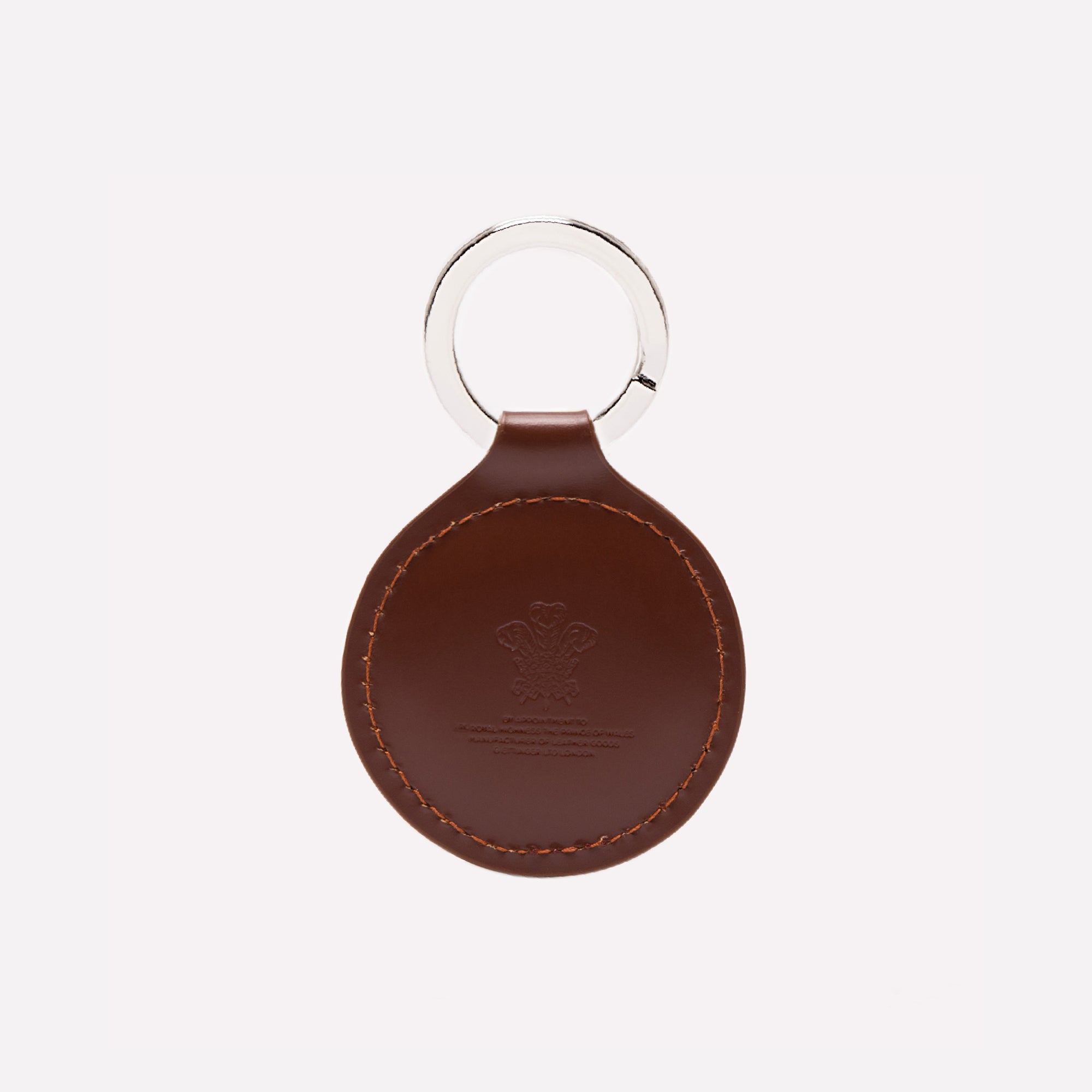 Handmade Leather Bridle Hide Round Key Fob