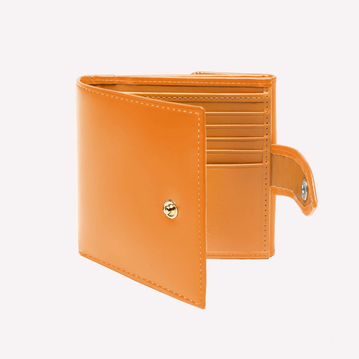 Handmade Leather Tab Wallet with 10 C/C & Purse