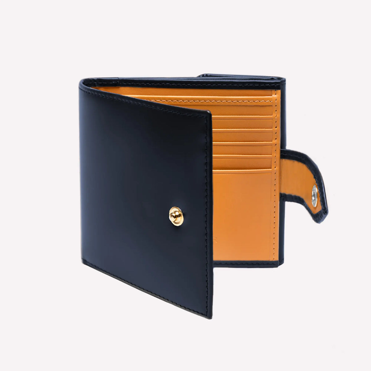 Handmade Leather Tab Wallet with 10 C/C & Purse