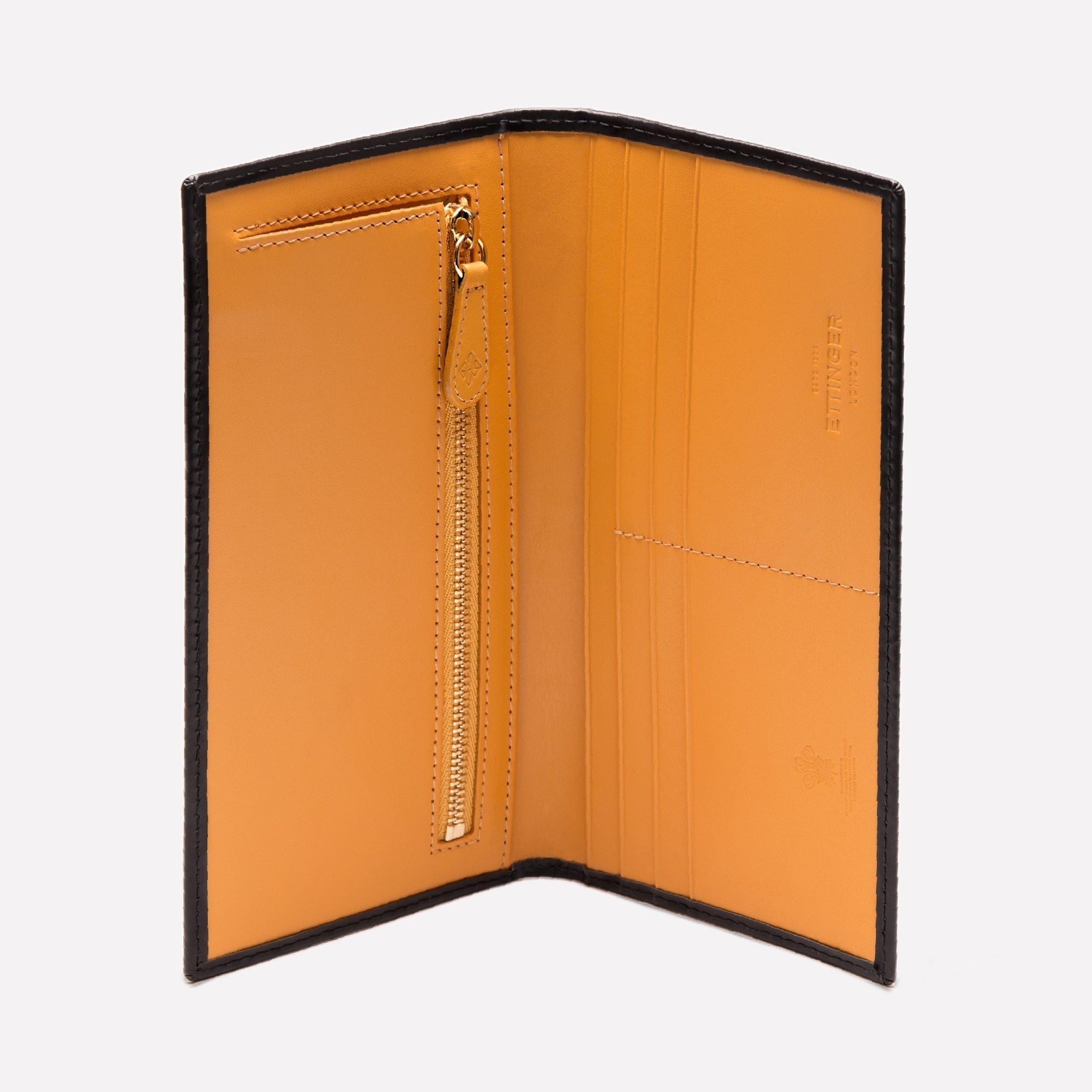 Handmade Leather Bridle Hide Long Wallet with Zipped Pocket
