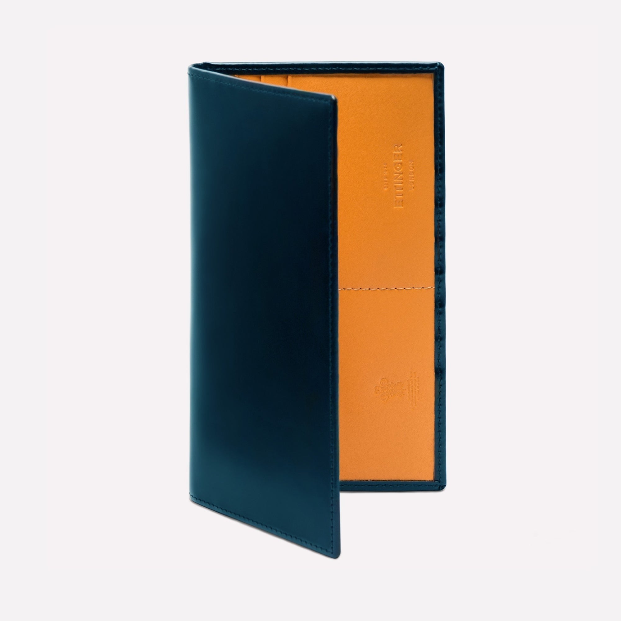 Handmade Leather Bridle Hide Long Wallet with Zipped Pocket