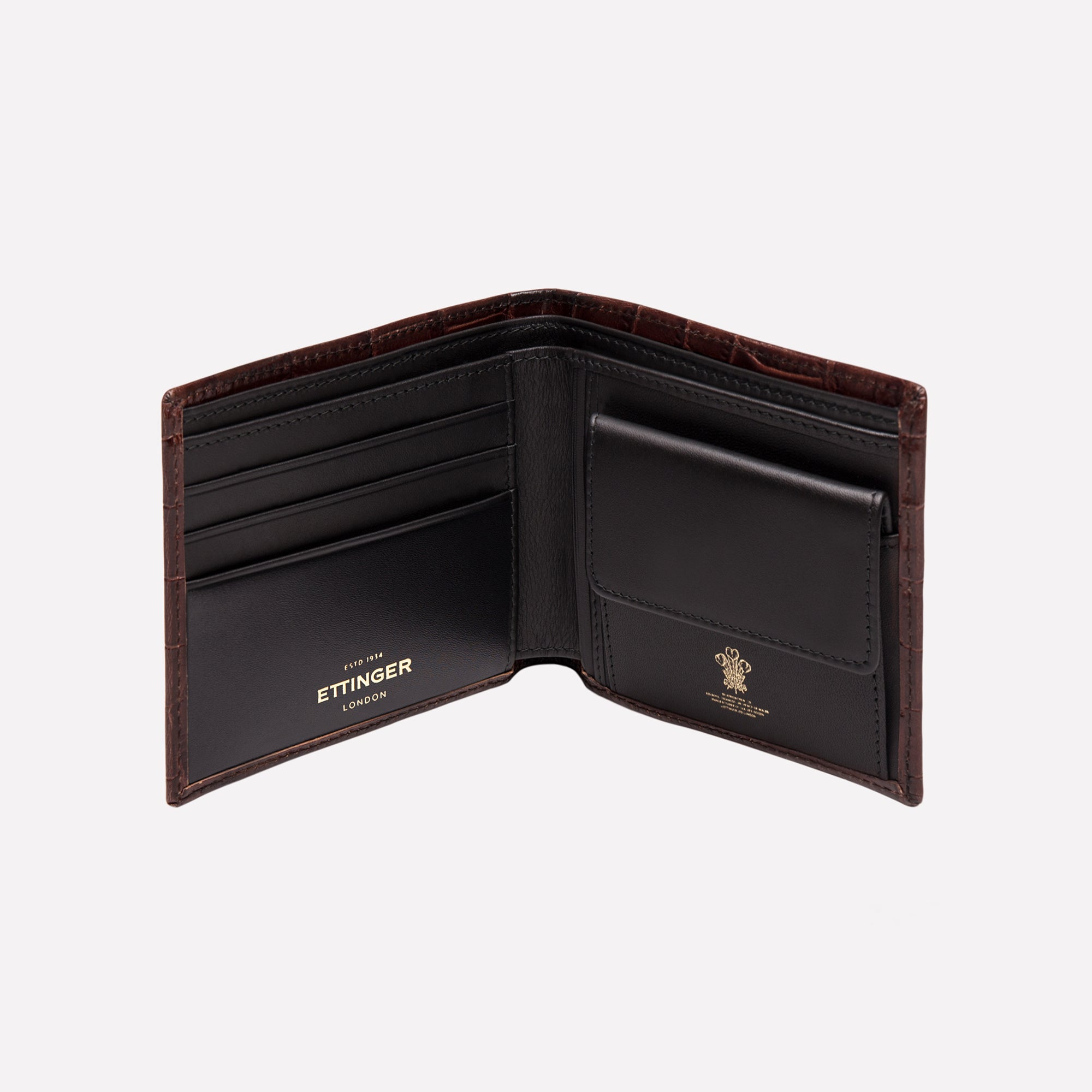 Handmade Leather Billfold with 3 C/C & Coin Purse