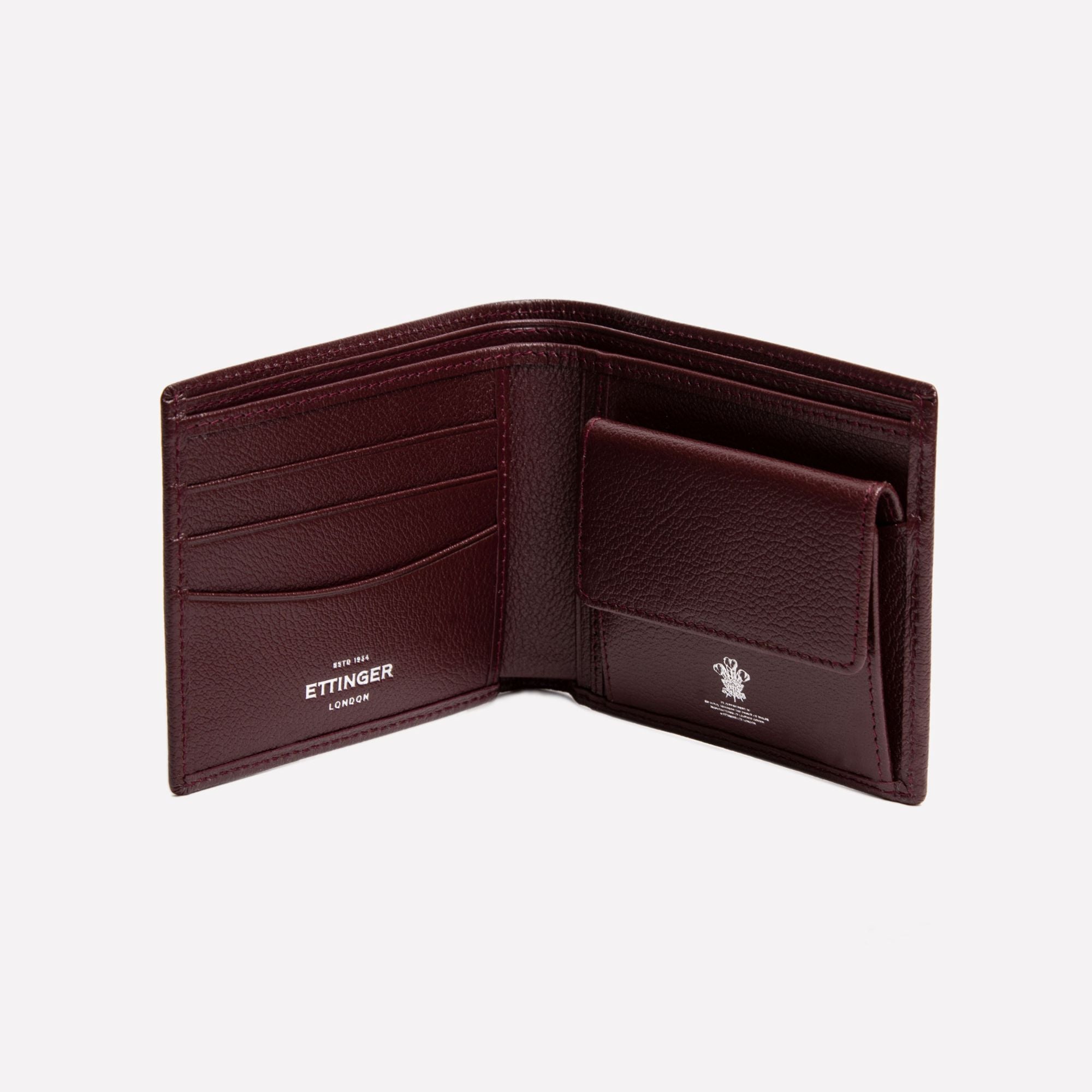 Handmade Leather Capra Billfold Wallet With 3 C/C and Purse