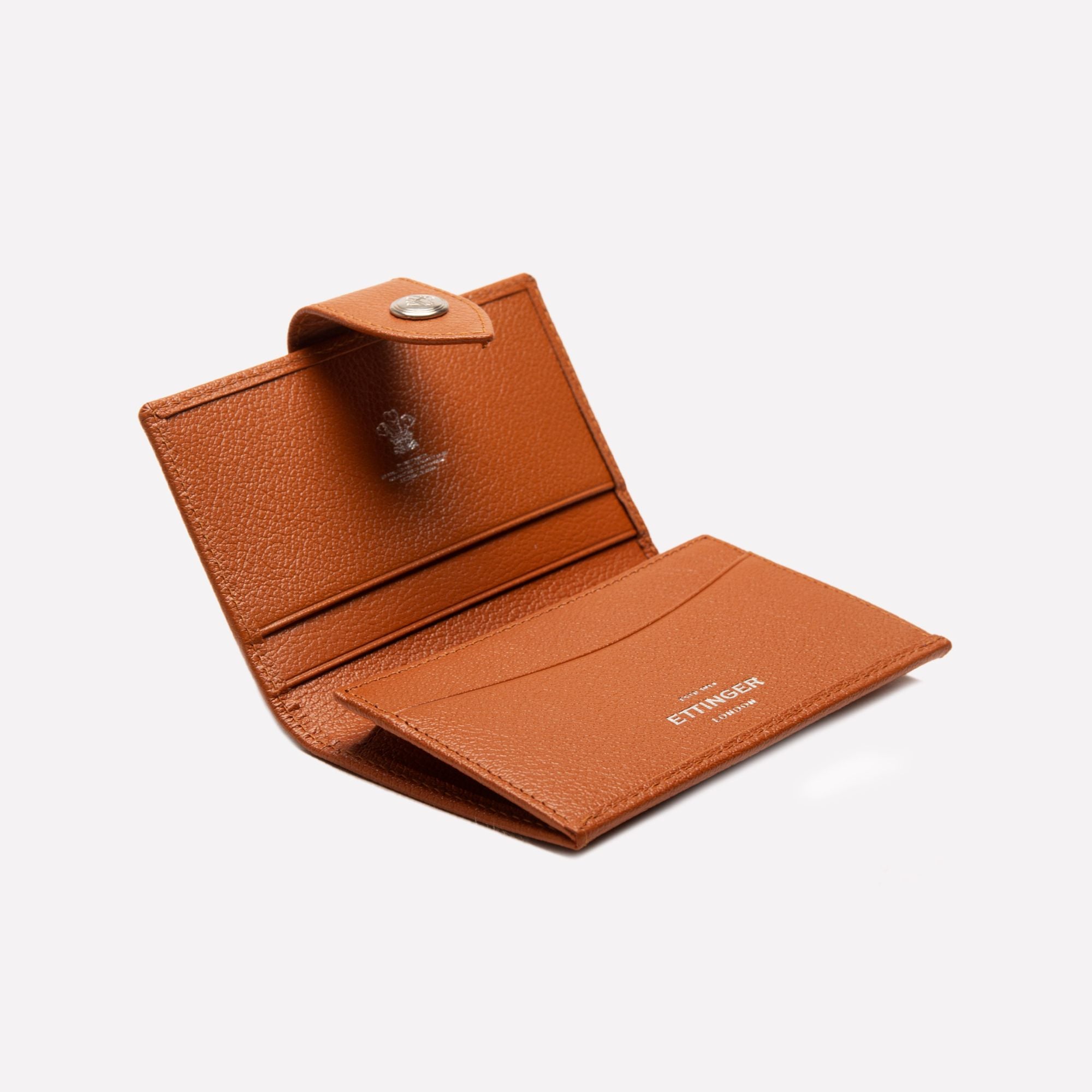 Handmade Leather Visiting Card Case With Tab