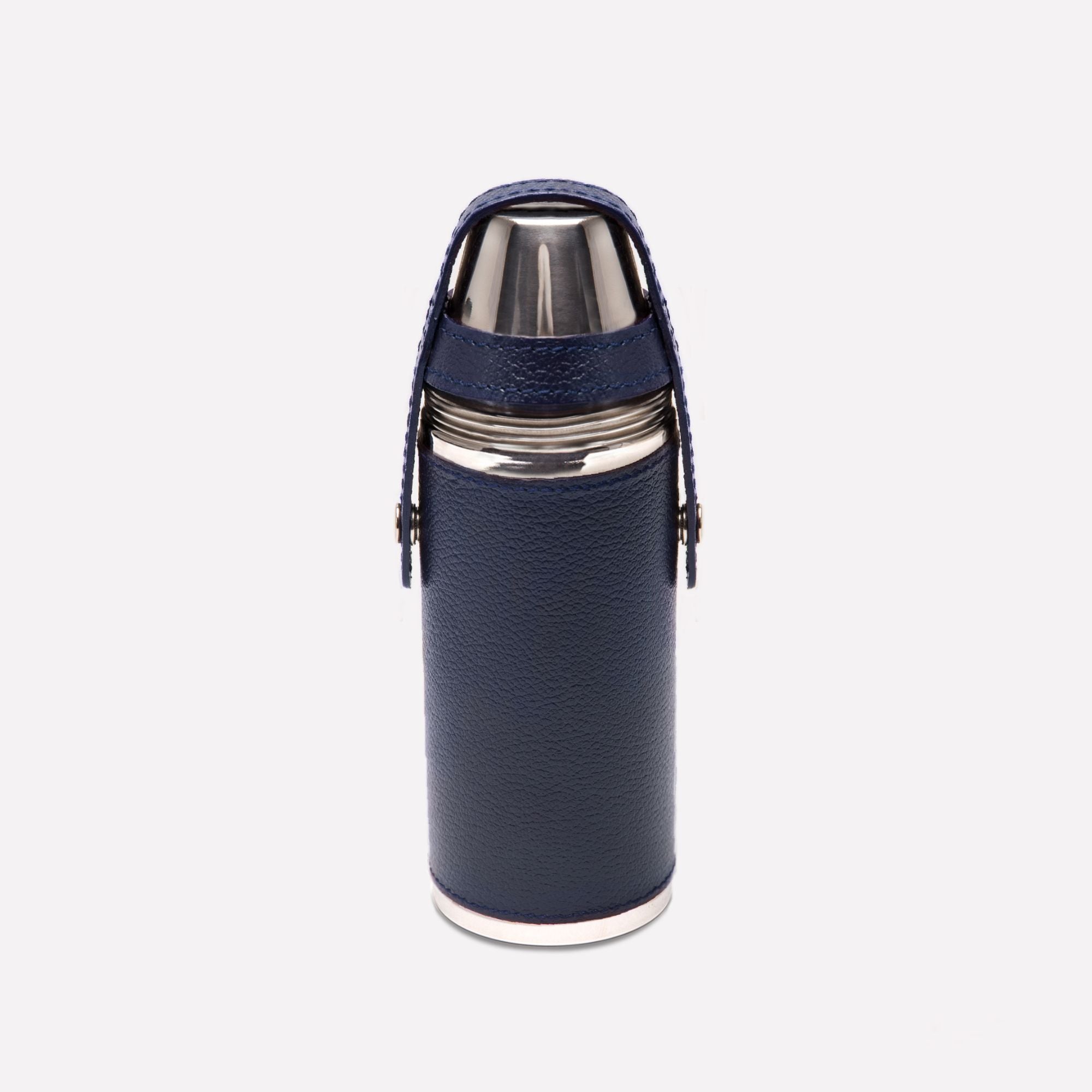 Handmade Leather Capra 8oz Hunter Flask with 4 Cups
