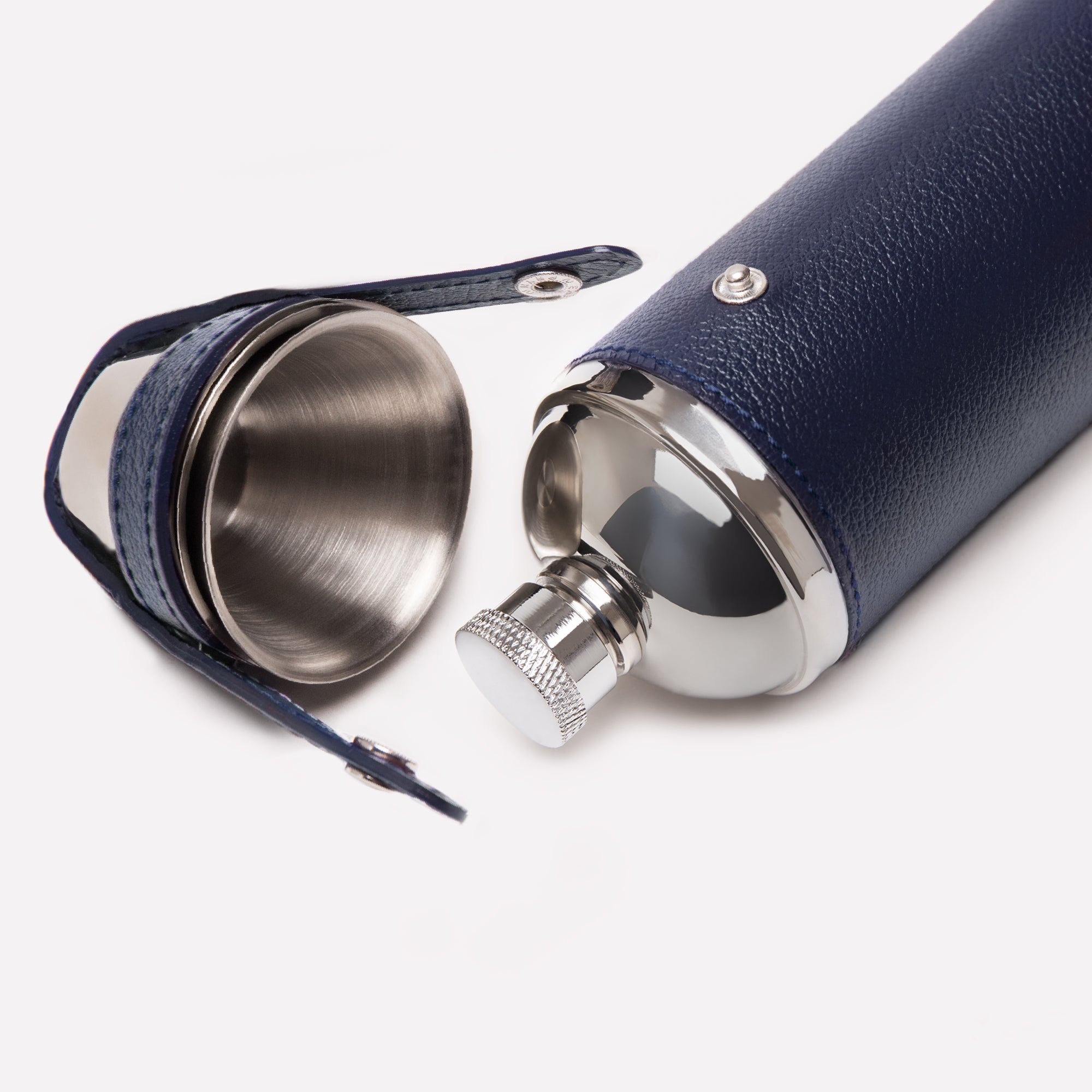 【新品】HUNTER made in UK UNISEX UK6(25cm) Handmade Leather Capra 8oz Hunter Flask with 4 Cups