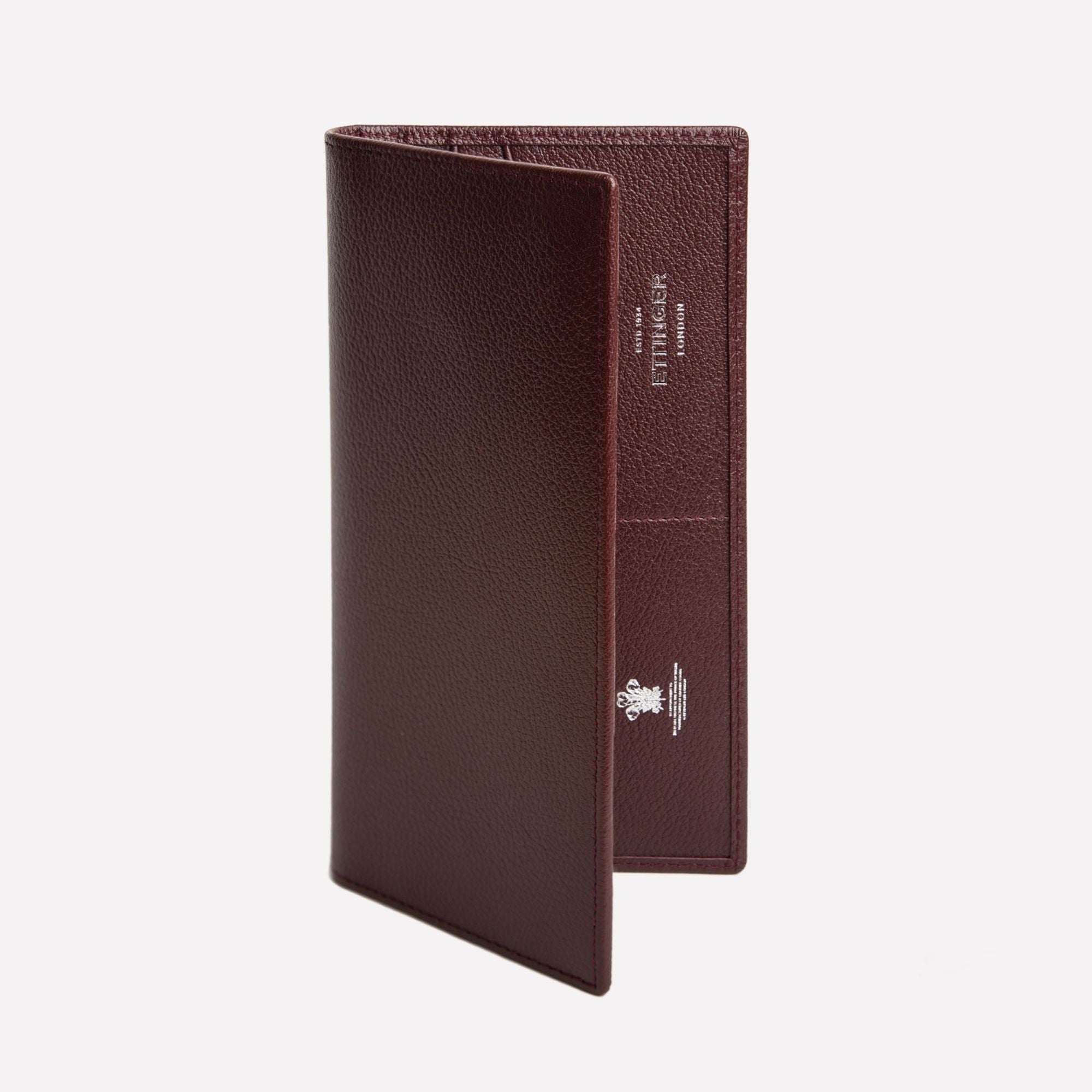 小物 ETTINGER LONG WALLET WITH ZIPPED POCKET Handmade Leather Capra Long Wallet With Zipped Pocket