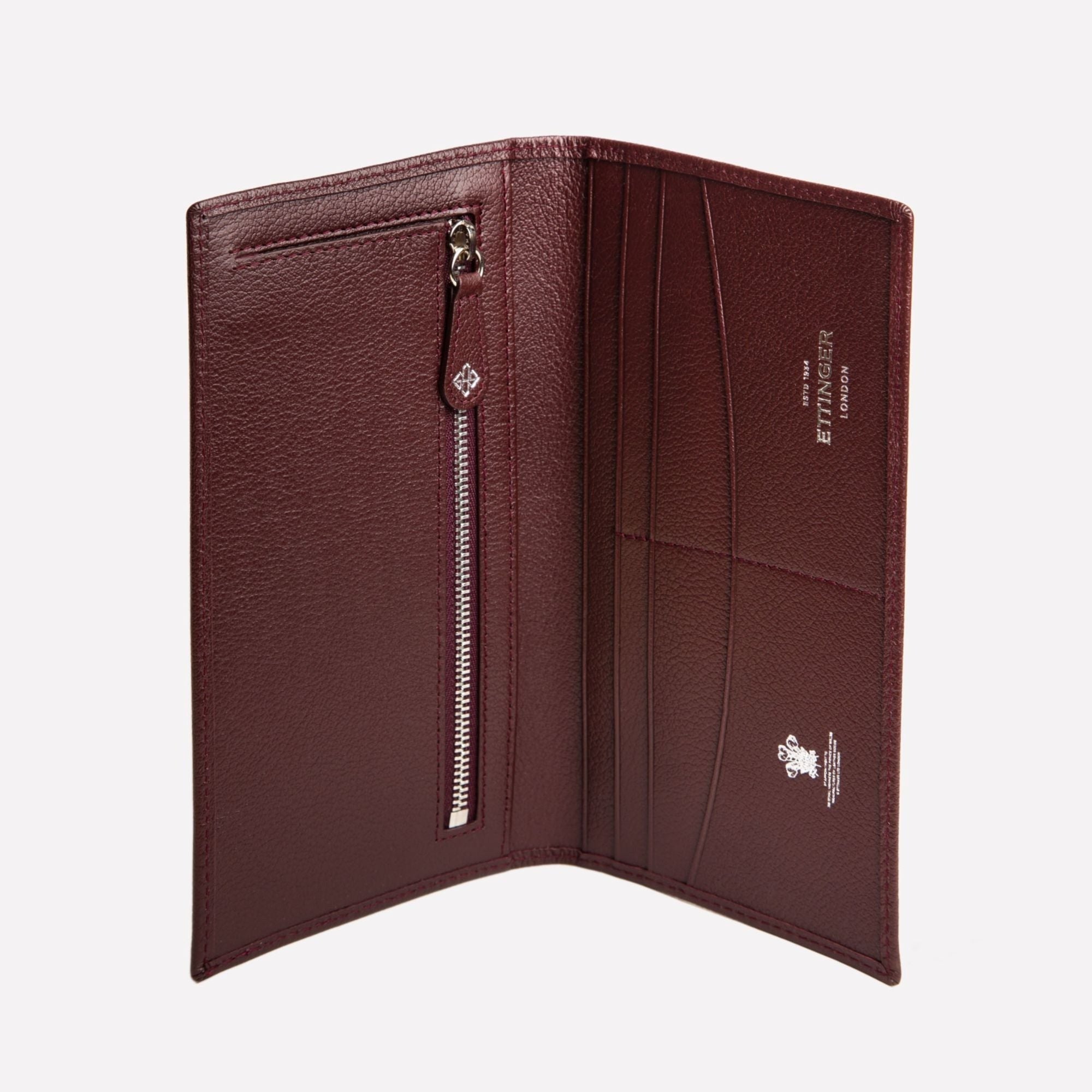 Handmade Leather Capra Long Wallet With Zipped Pocket