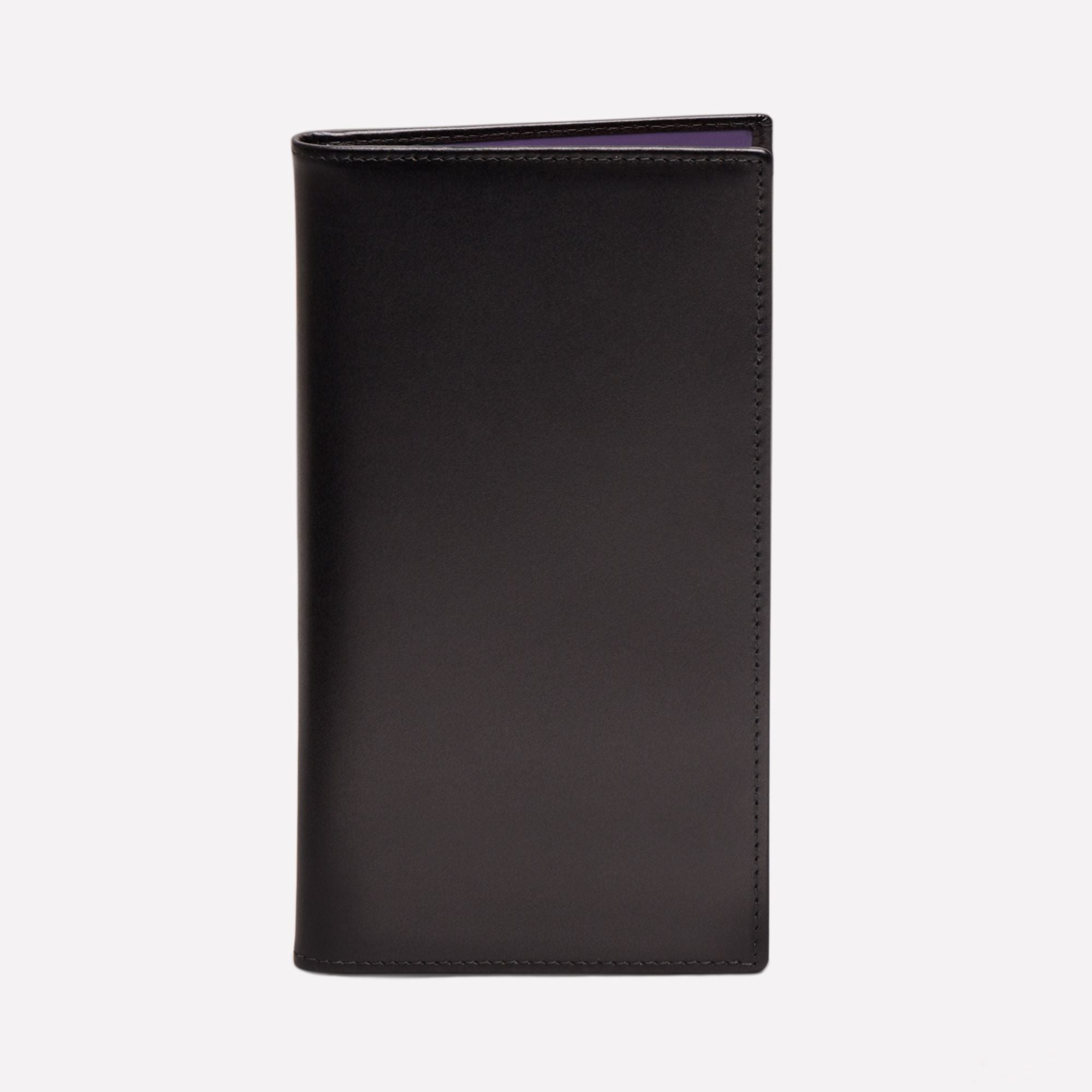 小物 ETTINGER COAT WALLET SILVER CORNERS Handmade Leather Sterling Coat Wallet with 8 C/C