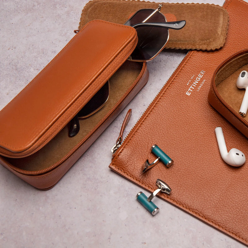 Handmade Leather Large Zip Box